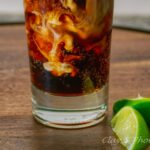 dirty coke close-up view