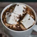 french hot cocoa top view
