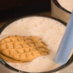 Close-up of a Peanut Butter Smoothie